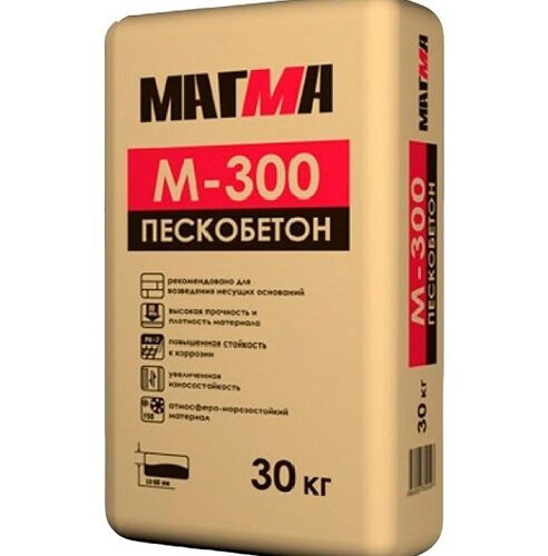 картинка МАГМА Пескобетон М-300 (30 кг) от базы строительно-отделочных материалов